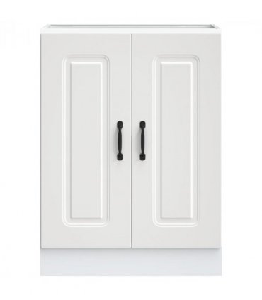 vidaXL Sink Base Cabinet Kalmar White 60x46x81.5 cm Engineered Wood — Model: 1x bottom cabinet (2 doors) 60 cm wide 81.5 cm high