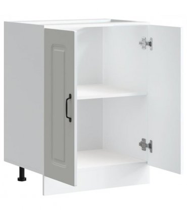vidaXL Sink Base Cabinet Kalmar White 60x46x81.5 cm Engineered Wood — Model: 1x bottom cabinet (2 doors) 60 cm wide 81.5 cm high