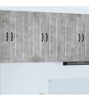 vidaXL Dishwasher Panel Kalmar Concrete Grey 60 x 31 x 80 cm — Model: 1x wall cabinet (2 doors) 60 cm wide 80 cm high