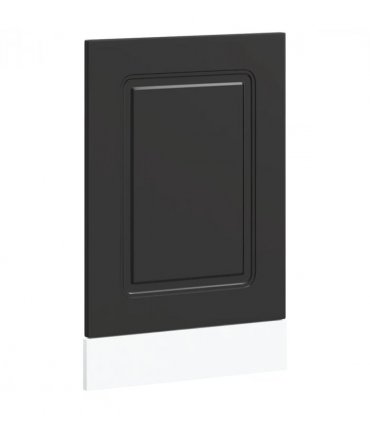 vidaXL Dishwasher Panel Kalmar Black 45x1.5x57 cm Engineered Wood — Model: 1x dishwasher panel 45 cm wide 57 cm high
