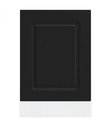 vidaXL Dishwasher Panel Kalmar Black 45x1.5x57 cm Engineered Wood — Model: 1x dishwasher panel 45 cm wide 57 cm high