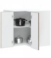 vidaXL Kitchen Wall Corner Cabinet Kalmar Smoked Oak Engineered Wood — Model: 1x wall corner cabinet 57 cm wide 60 cm high