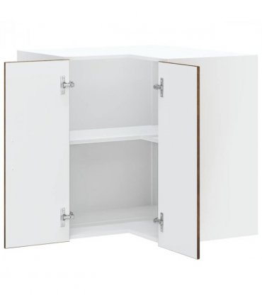 vidaXL Kitchen Wall Corner Cabinet Kalmar Smoked Oak Engineered Wood — Model: 1x wall corner cabinet 57 cm wide 60 cm high