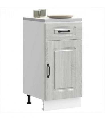 vidaXL Kitchen Base Cabinet Kalmar Grey Sonoma Engineered W — Model: 1x bottom cabinet (1 door 1 drawer) 40 cm wide 81.5 cm high
