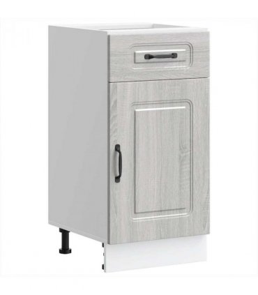vidaXL Kitchen Base Cabinet Kalmar Grey Sonoma Engineered W — Model: 1x bottom cabinet (1 door 1 drawer) 40 cm wide 81.5 cm high