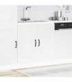 vidaXL Sink Base Cabinet Kalmar White 80x46x81.5 cm Engineered Wood — Model: 1x bottom cabinet (2 doors) 80 cm wide 81.5 cm high
