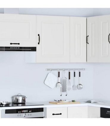 vidaXL Kitchen Wall Cabinet Kalmar White Engineered Wood — Model: 1x wall cabinet (1 door) 50 cm wide 60 cm high