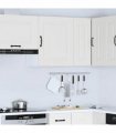 vidaXL Kitchen Wall Cabinet Kalmar White Engineered Wood — Model: 1x wall cabinet (1 door) 50 cm wide 60 cm high