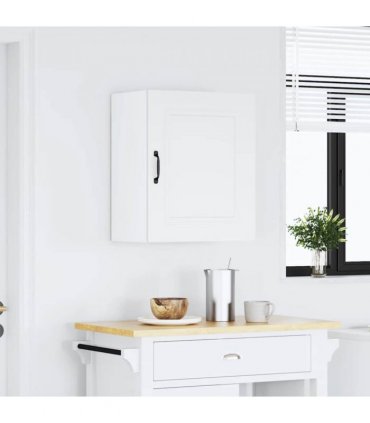vidaXL Kitchen Wall Cabinet Kalmar White Engineered Wood — Model: 1x wall cabinet (1 door) 50 cm wide 60 cm high
