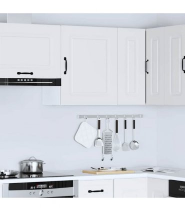 vidaXL Kitchen Wall Cabinet Kalmar White Engineered Wood — Model: 1x wall cabinet (1 door) 50 cm wide 60 cm high