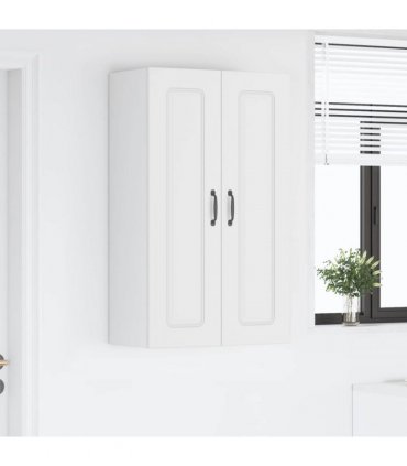 vidaXL Dishwasher Panel Kalmar White 60 x 31 x 100 cm Engineered Wood — Model: 1x wall cabinet (2 doors) 60 cm wide 100 cm high