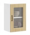 vidaXL Kitchen Wall Cabinet with Glass Door Kalmar Sonoma Oak Engi — Model: 1x wall glass cabinet (1 door) 40 cm wide 60 cm high