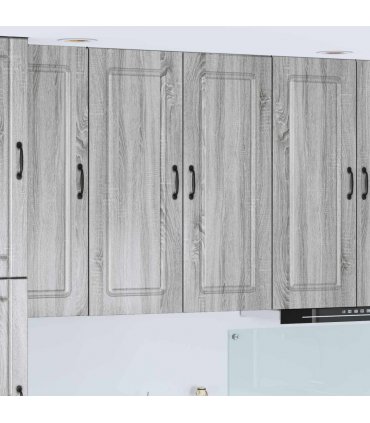 vidaXL Dishwasher Panel Kalmar Grey Sonoma 80 x 31 x 100 cm — Model: 1x wall cabinet (2 doors) 80 cm wide 100 cm high