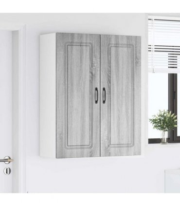 vidaXL Dishwasher Panel Kalmar Grey Sonoma 80 x 31 x 100 cm — Model: 1x wall cabinet (2 doors) 80 cm wide 100 cm high