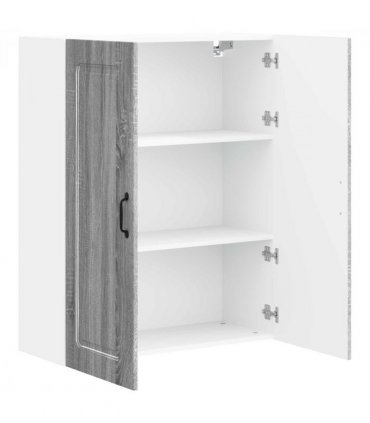 vidaXL Dishwasher Panel Kalmar Grey Sonoma 80 x 31 x 100 cm — Model: 1x wall cabinet (2 doors) 80 cm wide 100 cm high