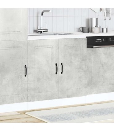 vidaXL Sink Base Cabinet Kalmar Concrete Grey 80x46x81.5 cm Enginee — Model: 1x bottom cabinet (2 doors) 80 cm wide 81.5 cm high