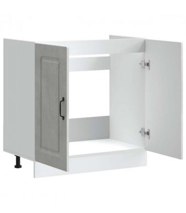 vidaXL Sink Base Cabinet Kalmar Concrete Grey 80x46x81.5 cm Enginee — Model: 1x bottom cabinet (2 doors) 80 cm wide 81.5 cm high