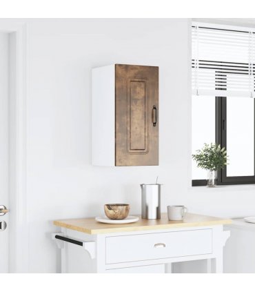 vidaXL Kitchen Wall Cabinet Kalmar Smoked Oak Engineered Wood — Model: 1x wall cabinet (1 door) 30 cm wide 60 cm high