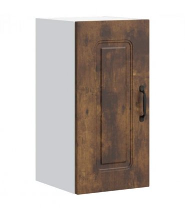 vidaXL Kitchen Wall Cabinet Kalmar Smoked Oak Engineered Wood — Model: 1x wall cabinet (1 door) 30 cm wide 60 cm high