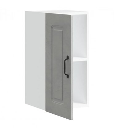vidaXL Kitchen Wall Cabinet Kalmar Concrete Grey Engineered Wood — Model: 1x wall cabinet (1 door) 30 cm wide 60 cm high