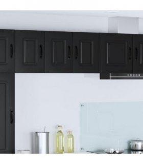 vidaXL Dishwasher Panel Kalmar Black 30 x 31 x 40 cm Engineered Wood — Model: 1x wall cabinet (1 door) 30 cm wide 40 cm high