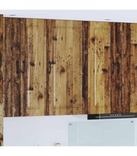 vidaXL Dishwasher Panel Kalmar Old Wood 50 x 31 x 100 cm — Model: 1x wall cabinet (1 door) 50 cm wide 100 cm high