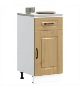 vidaXL Kitchen Base Cabinet Kalmar Artisan Oak Engineered W — Model: 1x bottom cabinet (1 door 1 drawer) 40 cm wide 81.5 cm high