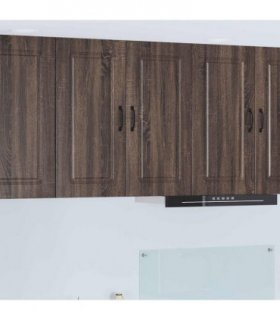 vidaXL Dishwasher Panel Kalmar Brown Oak 80 x 31 x 80 cm — Model: 1x wall cabinet (2 doors) 80 cm wide 80 cm high