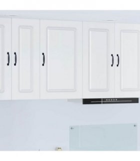 vidaXL Dishwasher Panel Kalmar White 50 x 31 x 80 cm Engineered Wood — Model: 1x wall cabinet (1 door) 50 cm wide 80 cm high