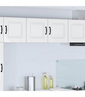 vidaXL Dishwasher Panel Kalmar High Gloss White 80 x 31 x 40 cm — Model: 1x wall cabinet (2 doors) 80 cm wide 40 cm high