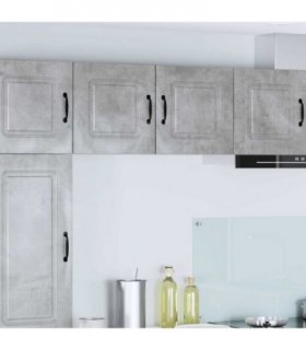vidaXL Dishwasher Panel Kalmar 2 pcs Concrete Grey 40 x 31 x 40 cm — Model: 2x wall cabinet (1 door) 40 cm wide 40 cm high