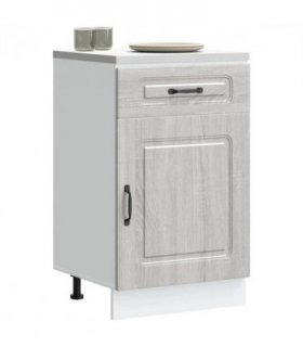 vidaXL Kitchen Base Cabinet Kalmar Grey Sonoma Engineered W — Model: 1x bottom cabinet (1 door 1 drawer) 50 cm wide 81.5 cm high