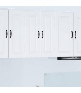 vidaXL Dishwasher Panel Kalmar 2 pcs White 30 x 31 x 80 cm — Model: 2x wall cabinet (1 door) 30 cm wide 80 cm high