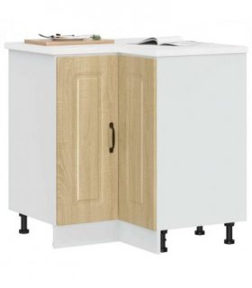 vidaXL Kitchen Corner Base Cabinet Kalmar Sonoma Oak Engin — Model: 1x corner bottom cabinet (2 doors) 75.5 cm wide 81.5 cm high