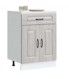 vidaXL Kitchen Base Cabinet Kalmar Grey Sonoma Engineered — Model: 1x bottom cabinet (2 doors 1 drawer) 60 cm wide 81.5 cm high