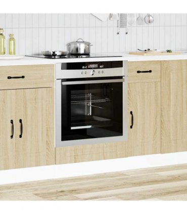 vidaXL Oven Cabinet Kalmar Sonoma Oak Engineered Wood — Model: 1x oven cabinet 60 cm wide 81.5 cm high