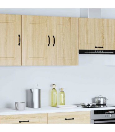 vidaXL Kitchen Wall Cabinet Kalmar Sonoma Oak Engineered Wood — Model: 1x wall cabinet (2 doors) 80 cm wide 60 cm high