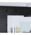 vidaXL Dishwasher Panel Kalmar Black 40 x 31 x 40 cm Engineered Wood — Model: 1x wall cabinet (1 door) 40 cm wide 40 cm high