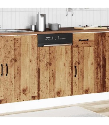 vidaXL Dishwasher Panel Kalmar Old Wood 45x1.5x57 cm Engineered Wood — Model: 1x dishwasher panel 45 cm wide 57 cm high