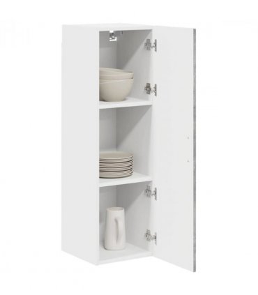 vidaXL Dishwasher Panel Kalmar Concrete Grey 30 x 31 x 100 cm — Model: 1x wall cabinet (1 door) 30 cm wide 100 cm high