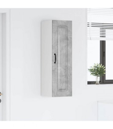 vidaXL Dishwasher Panel Kalmar Concrete Grey 30 x 31 x 100 cm — Model: 1x wall cabinet (1 door) 30 cm wide 100 cm high
