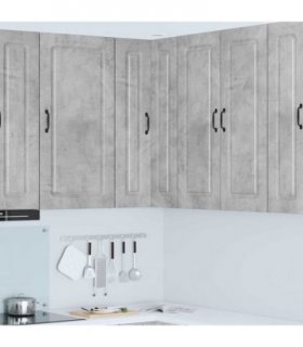 vidaXL Dishwasher Panel Kalmar Concrete Grey 57 x 57 x 100 cm — Model: 1x wall corner cabinet 57 cm wide 100 cm high