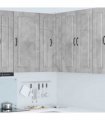 vidaXL Dishwasher Panel Kalmar Concrete Grey 57 x 57 x 100 cm — Model: 1x wall corner cabinet 57 cm wide 100 cm high