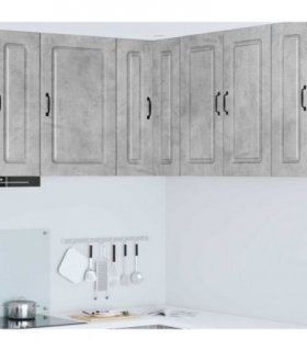 vidaXL Dishwasher Panel Kalmar Concrete Grey 57 x 57 x 80 cm — Model: 1x wall corner cabinet 57 cm wide 80 cm high