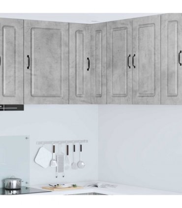 vidaXL Dishwasher Panel Kalmar Concrete Grey 57 x 57 x 80 cm — Model: 1x wall corner cabinet 57 cm wide 80 cm high