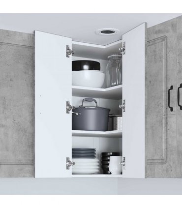 vidaXL Dishwasher Panel Kalmar Concrete Grey 57 x 57 x 80 cm — Model: 1x wall corner cabinet 57 cm wide 80 cm high
