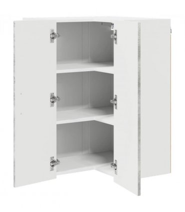 vidaXL Dishwasher Panel Kalmar Concrete Grey 57 x 57 x 80 cm — Model: 1x wall corner cabinet 57 cm wide 80 cm high