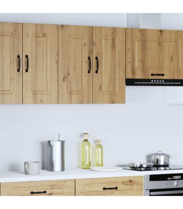 vidaXL Kitchen Wall Cabinet Kalmar Artisan Oak Engineered Wood — Model: 1x wall cabinet (2 doors) 60 cm wide 60 cm high