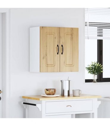 vidaXL Kitchen Wall Cabinet Kalmar Artisan Oak Engineered Wood — Model: 1x wall cabinet (2 doors) 60 cm wide 60 cm high