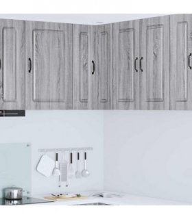 vidaXL Dishwasher Panel Kalmar Grey Sonoma 57 x 57 x 80 cm — Model: 1x wall corner cabinet 57 cm wide 80 cm high